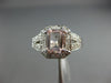WIDE 1.30CT DIAMOND & AAA MORGANITE 14K WHITE GOLD HALO FILIGREE ENGAGEMENT RING