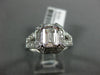 WIDE 1.30CT DIAMOND & AAA MORGANITE 14K WHITE GOLD HALO FILIGREE ENGAGEMENT RING