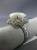 LARGE 5.39CT DIAMOND & AAA OVAL OPAL 14KT WHITE GOLD DOUBLE OPEN FILIGREE RING