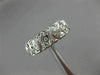 ANTIQUE .80CT OLD MINE DIAMOND PLATINUM HANDCRAFTED FILIGREE FLOWER WEDDING RING