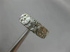ANTIQUE .80CT OLD MINE DIAMOND PLATINUM HANDCRAFTED FILIGREE FLOWER WEDDING RING