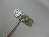ANTIQUE .80CT OLD MINE DIAMOND PLATINUM HANDCRAFTED FILIGREE FLOWER WEDDING RING