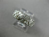 ANTIQUE .80CT OLD MINE DIAMOND PLATINUM HANDCRAFTED FILIGREE FLOWER WEDDING RING