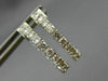 ESTATE 1.40CT DIAMOND 14KT WHITE GOLD DOUBLE SIDED HOOP HUGGIE EARRINGS #16569