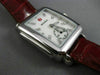 MICHELE .10CT DIAMOND STAINLESS STEEL 3D CLASSIC SQUARE DECO LADYS WATCH #26191