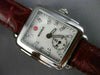 MICHELE .10CT DIAMOND STAINLESS STEEL 3D CLASSIC SQUARE DECO LADYS WATCH #26191