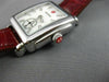 MICHELE .10CT DIAMOND STAINLESS STEEL 3D CLASSIC SQUARE DECO LADYS WATCH #26191