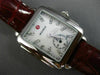 MICHELE .10CT DIAMOND STAINLESS STEEL 3D CLASSIC SQUARE DECO LADYS WATCH #26191