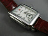 MICHELE .10CT DIAMOND STAINLESS STEEL 3D CLASSIC SQUARE DECO LADYS WATCH #26191