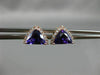 1.25CT DIAMOND & AAA AMETHYST 14KT ROSE GOLD SEMI MOON ILLUSION HANGING EARRINGS