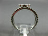 ESTATE WIDE .98CT ROUND DIAMOND 18K WHITE GOLD 3D FLOWER MILGRAIN LOVE FUN RING