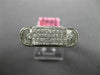 WIDE 1.04CT DIAMOND 18KT WHITE GOLD 3D ROUND PRINCESS & BAGUETTE OVAL MENS RING