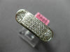 WIDE 1.04CT DIAMOND 18KT WHITE GOLD 3D ROUND PRINCESS & BAGUETTE OVAL MENS RING