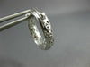WIDE 2.0CT DIAMOND 18K WHITE GOLD MULTI ROW OVAL INSIDE OUT HOOP HUGGIE EARRINGS
