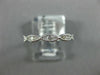 ESTATE .23CT DIAMOND 18KT WHITE GOLD MARQUISE 3 STONE INFINITY ANNIVERSARY RING