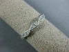 ESTATE .23CT DIAMOND 18KT WHITE GOLD MARQUISE 3 STONE INFINITY ANNIVERSARY RING