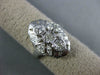 ANTIQUE WIDE .78CT DIAMOND 14KT WHITE GOLD ROUND & MARQUISE FILIGREE RING #565
