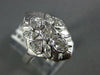 ANTIQUE WIDE .78CT DIAMOND 14KT WHITE GOLD ROUND & MARQUISE FILIGREE RING #565