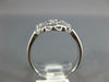 ANTIQUE WIDE .78CT DIAMOND 14KT WHITE GOLD ROUND & MARQUISE FILIGREE RING #565