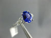 1.62CT DIAMOND & AAA TANZANITE 14KT WHITE GOLD OVAL & ROUND ENGAGEMENT RING