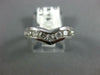 ESTATE .70CT DIAMOND 14KT WHITE GOLD V SHAPE SEMI ETERNITY ANNIVERSARY RING #994