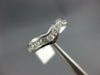 ESTATE .70CT DIAMOND 14KT WHITE GOLD V SHAPE SEMI ETERNITY ANNIVERSARY RING #994