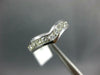 ESTATE .70CT DIAMOND 14KT WHITE GOLD V SHAPE SEMI ETERNITY ANNIVERSARY RING #994