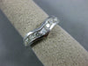 ESTATE .70CT DIAMOND 14KT WHITE GOLD V SHAPE SEMI ETERNITY ANNIVERSARY RING #994