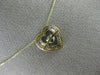 ESTATE .12CT DIAMOND 14KT 2 TONE GOLD CLUSTER HEART DANCING DIAMOND LOVE PENDANT