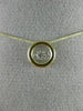 ESTATE .08CT DANCING DIAMOND 14KT YELLOW GOLD CLASSIC SOLITAIRE FLOATING PENDANT