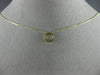 ESTATE .08CT DANCING DIAMOND 14KT YELLOW GOLD CLASSIC SOLITAIRE FLOATING PENDANT