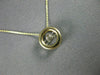 ESTATE .08CT DANCING DIAMOND 14KT YELLOW GOLD CLASSIC SOLITAIRE FLOATING PENDANT