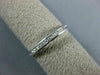 ESTATE .10CT DIAMOND 14K WHITE GOLD ROUND CHANNEL SEMI ETERNITY ANNIVERSARY RING