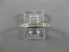 ESTATE .10CT DIAMOND 14K WHITE GOLD ROUND CHANNEL SEMI ETERNITY ANNIVERSARY RING