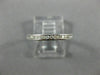 ESTATE .10CT DIAMOND 14K WHITE GOLD ROUND CHANNEL SEMI ETERNITY ANNIVERSARY RING