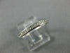 ESTATE .10CT DIAMOND 14K WHITE GOLD ROUND CHANNEL SEMI ETERNITY ANNIVERSARY RING