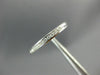 ESTATE .10CT DIAMOND 14K WHITE GOLD ROUND CHANNEL SEMI ETERNITY ANNIVERSARY RING