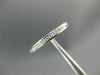 ESTATE .10CT DIAMOND 14K WHITE GOLD ROUND CHANNEL SEMI ETERNITY ANNIVERSARY RING