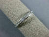 ESTATE .10CT DIAMOND 14K WHITE GOLD ROUND CHANNEL SEMI ETERNITY ANNIVERSARY RING