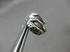 ESTATE LARGE 6.80CT DIAMOND & GARNET 14K WHITE GOLD FLOWER POST HANGING EARRINGS