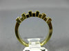 ESTATE .85CT BAGUETTE & PRINCESS DIAMOND 14KT YELLOW GOLD ANNIVERSARY RING #7439