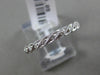 ESTATE .09CT DIAMOND 14KT WHITE GOLD FILIGREE ROPE WEDDING ANNIVERSARY RING 2mm