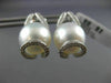 LARGE .40CT DIAMOND & AAA SOUTH SEA PEARL 18K WHITE GOLD TEAR DROP STUD EARRINGS