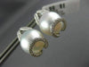 LARGE .40CT DIAMOND & AAA SOUTH SEA PEARL 18K WHITE GOLD TEAR DROP STUD EARRINGS
