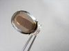 ANTIQUE 26.6CTW CLIP ON SMOKY TOPAZ & DIAMOND 18KT WHITE & YELLOW GOLD EARING