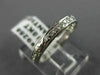 ANTIQUE .30CT ROUND DIAMOND 18K WHITE GOLD MILGRAIN FILIGREE ETERNITY RING #9256