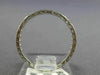 ANTIQUE .30CT ROUND DIAMOND 18K WHITE GOLD MILGRAIN FILIGREE ETERNITY RING #9256