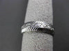 ANTIQUE 14KT WHITE GOLD 3D FLORAL FILIGREE WEDDING ANNIVERSARY RING 5mm #18934