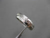 ANTIQUE 14KT WHITE GOLD 3D FLORAL FILIGREE WEDDING ANNIVERSARY RING 5mm #18934