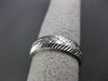 ANTIQUE 14KT WHITE GOLD 3D FLORAL FILIGREE WEDDING ANNIVERSARY RING 5mm #18934